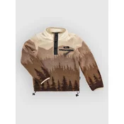 Blue Tomato Patterned Kids Fleece Sweater dark forest