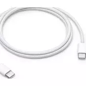 iPhone podatkovni kabel USB-C/USB-C pleten bel OEM (Bulk)