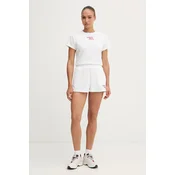 Calvin Klein Jeans Majica TOWEL LV047G287G Bela Cropped Fit