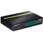 Trendnet TPE-TG82G mrežni prekidac Neupravljano Gigabit Ethernet (10/100/1000) Podrška za napajanje putem Etherneta (PoE) Crno