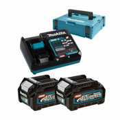 Makita Li-ion set XGT 40V 2kos BL4020+1kos DC40RA+1kos Makpac 191V07-0