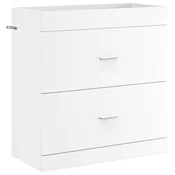 vidaXL Kopalniški kabinet pod umivalnikom Bela 78,5 x 37,5 x 81 cm
