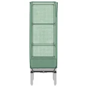 vidaXL Visoka greda s prevleko za rastlinjak videz ratana 40x40x140 cm