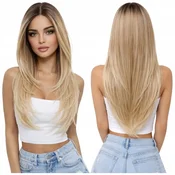 Ženska lasulja Luvu blond ombre HD čipkasta sprednja stran z dolgimi lasmi, kot naravna