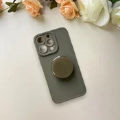 Infostyle Silikonski ovitek Popsocket za iPhone 14 Pro Temno zelena/TPU silikon