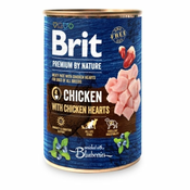 Konzervirana hrana Brit premium by Nature Chicken & Hearts 400 g