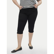 Vero Moda Curve Capri hlače Cjune 10303171 Črna Slim Fit