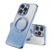 Maska Mag Case Electroplated za iPhone 15 Pro Max plava
