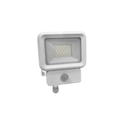 PROSTO LED reflektor, sa PIR senzor, 20W, Beli