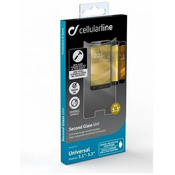 CellularLine Univerzalno zaščitno steklo Cellularline za pametne telefone od 5,1" - 5,3" 1 kos