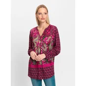heine Bluza kaki/svetlo roza/temno roza