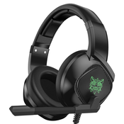 Gaming slušalke ONIKUMA K19 z udobnimi ušesnimi blazinicami, kvalitetnim zvokom, zunanjim mikrofonom in RGB osvetlitvijo - črne