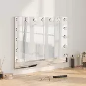 vidaXL LED ogledalo za toaletno mizo Bela 58 x 10 x 47 cm