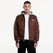 Bomber Alpha Industries MA-1 Zip Hood Backprint Powder Brown XXL