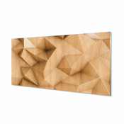 tulup.si Slika na akrilnem steklu Masivni les mozaik 140x70 cm 4 obešalnika