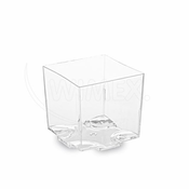 WIMEX s.r.o. Posoda za prigrizke (PS) kvadratna prozorna 44 x 44 x 43 mm 65ml [20 kosov]