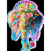 Elegant Elephant Wooden Puzzle L (250 Pieces)