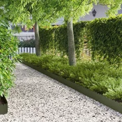 vidaXL Robovi trave 20 pcs 103 x 20 cm Jeklo Olivno zelena