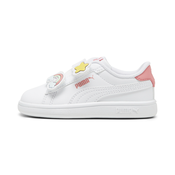 Womens Puma Smash 3.0 Badges Toddlers Sneakers, White, Size 24, Shoes