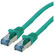ROLINE Roline 21.15.2835 RJ45 omrežni kabel\, Patch kabel CAT 6a S/FTP 5.00 m zelena 1 kos, (20420707)
