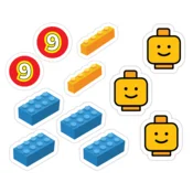 Personal Prilagojeni pokrovčki za cupcake - Lego
