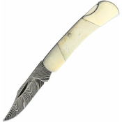 Bear & Son Executive Lockback White Bone