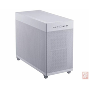 Asus AP201 Prime, MicroATX, noPSU, 1x2.5, 3x2.5/3.5 Combo Bay, 1x120mm fan, USB Type-C, white