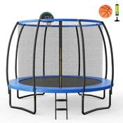 Costway Rekreativni trampolin 12 ft z košem za košarko