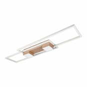 Bela/v bronasti barvi LED stropna svetilka z daljinskim upravljalnikom/zatemnitvena 28x100 cm Albany – Trio