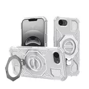 Hibridni ovitek Carbon Shield Pro za iPhone 16e/17e - white transparent