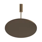 OLEV LED stropna svetilka FLUENTIS, rjava, O 54 cm kovina 2.700 K - Dnevna soba/jedilnica - Dizajn - Aluminij