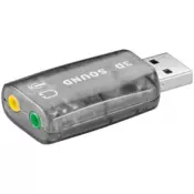 Goobay USB 2.0 zvučna kartica transparent 95451