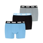 Mens Puma Boxer Briefs (3-Pack), Gray, Size 6, Clothing