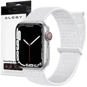 shumee Alogy najlonski pašček z ježkom za Apple Watch 12345678SEUltra 42444549mm bel