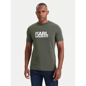 KARL LAGERFELD Majica 755780 564235 Zelena Regular Fit