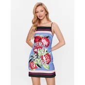 Versace Jeans Couture Poletna obleka 74HAO936 Modra Regular Fit