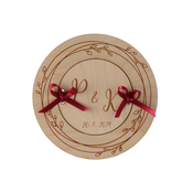 AtmoWood Lesena torbica za denar s personaliziranimi začetnicami