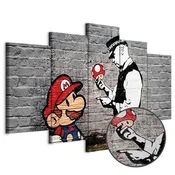 Slika - Super Mario Mushroom Cop (Banksy) 225x112.5 Premium Print