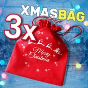 Vivva Božične vrečke z napisom, 3 kosi | XMAS BAGGS, (21668074)