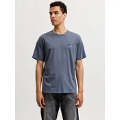 JACK & JONES Majica JJJADE svetlo modra/antracit/temno siva