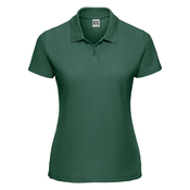 Polycotton Womens Green Polo Shirt Russell