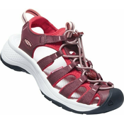 Keen Ženski pohodni čevlji Astoria West Womens Sandals Andorra/Red Dahlia 38,5