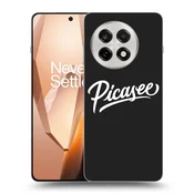 Silikonski črni ovitek za OnePlus 13R 5G - Picasee - old logo - white