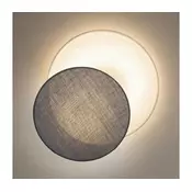 Brilagi - Stensko svetilo CIRCLES 1x E27/60W/230V, premer 35 cm, kremna/siva
