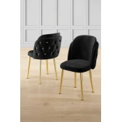 Hanah Home Set stolica Axle, 85x59x146 cm, 6 komada, Crne