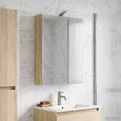 vidaXL Kopalniška ogledalna omara Sonoma hrast 50 x 14,5 x 70 cm