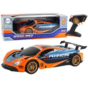 slomart Veliko športno vozilo LEAN TOYS na daljinsko vodenje 1:10, oranžno