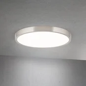 ORION LED stropna svjetiljka Disc, satenska završna obrada boje nikla, O 28 cm, CCT - Dnevni boravak/blagovaonica - Moderan - satenski nikal, bijela - Aluminij