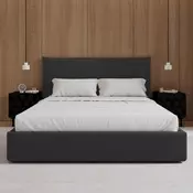 Bessagi Home Oblazinjena Postelja Alba, Siva, 180x200