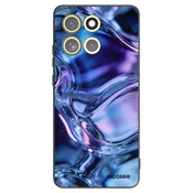 Silikonski črni ovitek za Motorola Moto G86 5G - Iris liquid